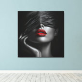 Schwarzer Lauf Leinwanddruck (Insitu (Holzboden))