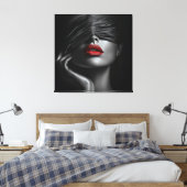 Schwarzer Lauf Leinwanddruck (Insitu (Schlafzimmer))