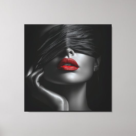 Schwarzer Lauf Leinwanddruck (Vorderseite)