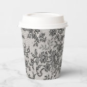 Schwarzer Lauf Pappbecher (Links)