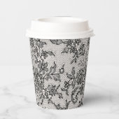 Schwarzer Lauf Pappbecher (Rückseite)