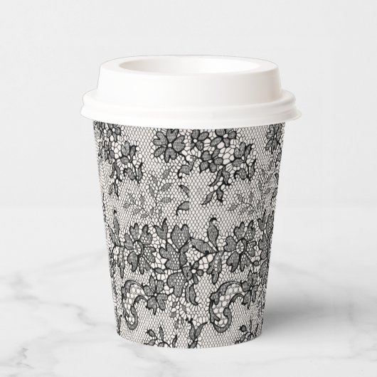 Schwarzer Lauf Pappbecher (Rechts)