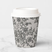 Schwarzer Lauf Pappbecher (Vorderseite)