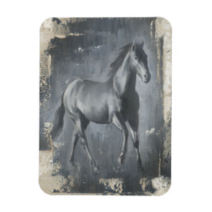 Schwarzer laufender Stallion Magnet