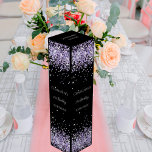 Schwarzer Lavendel-Geburtstag Weinbox<br><div class="desc">Ein klassischer schwarzer Hintergrund. Mit Lavendel dekoriert,  violett konfetti. Personalisieren Sie den Namen,  das Alter und das Datum und fügen Sie ihn hinzu.</div>