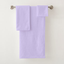 Schwarzer Lavendel mit fester Farbe Badhandtuch Set