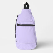Schwarzer Lavendel mit fester Farbe Crossbody Bag (Vorderseite)