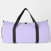 Schwarzer Lavendel mit fester Farbe Duffle Bag (Rückseite)