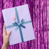 Schwarzer Lavendel mit fester Farbe Geschenkpapier