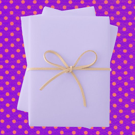 Schwarzer Lavendel mit fester Farbe Geschenkpapier Set