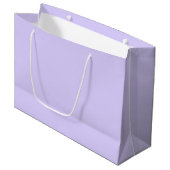 Schwarzer Lavendel mit fester Farbe Große Geschenktüte (Vorderseite Schrägansicht)