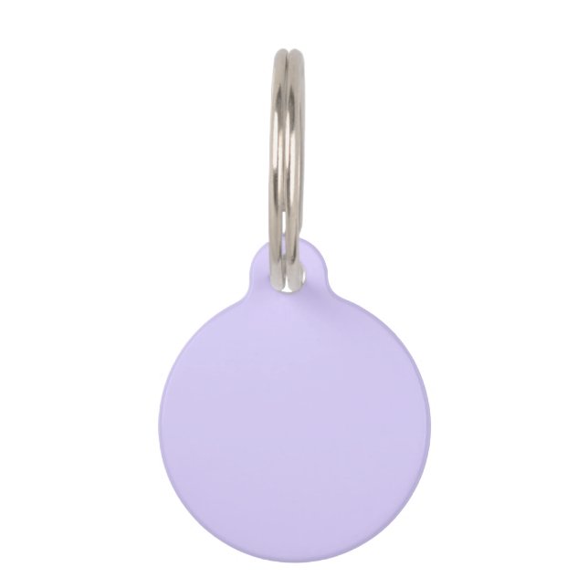 Schwarzer Lavendel mit fester Farbe Haustiermarke (Vorderseite)