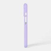 Schwarzer Lavendel mit fester Farbe iPhone 16 Hülle (Linke Seite)