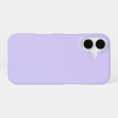 Schwarzer Lavendel mit fester Farbe iPhone 16 Hülle (Rückseite (Horizontal))