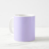 Schwarzer Lavendel mit fester Farbe Kaffeetasse (Vorderseite Links)