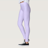 Schwarzer Lavendel mit fester Farbe Leggings (Links)