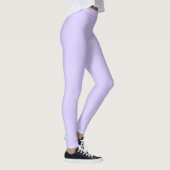 Schwarzer Lavendel mit fester Farbe Leggings (Rechts)