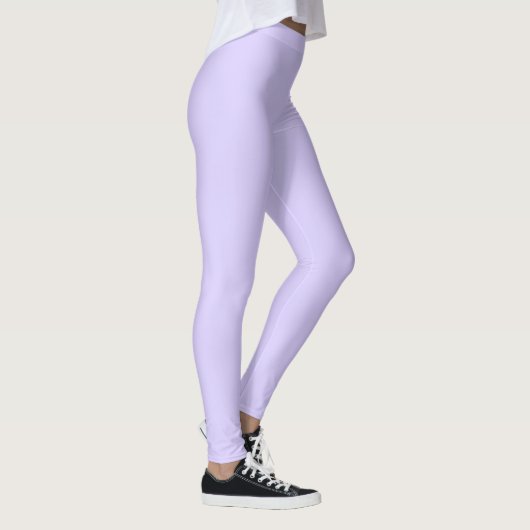 Schwarzer Lavendel mit fester Farbe Leggings (Rechts)