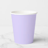 Schwarzer Lavendel mit fester Farbe Pappbecher (Vorderseite)