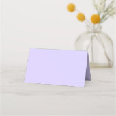 Schwarzer Lavendel mit fester Farbe Platzkarte (Rückseite)