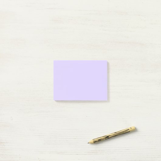 Schwarzer Lavendel mit fester Farbe Post-it Klebezettel (Auf Schreibtisch)
