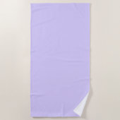 Schwarzer Lavendel mit fester Farbe Strandtuch (Vorderseite)
