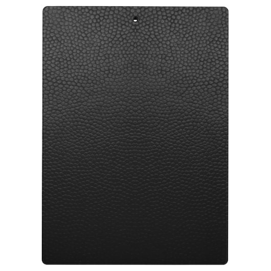 Schwarzer Leder Klemmbrett (Rückseite)