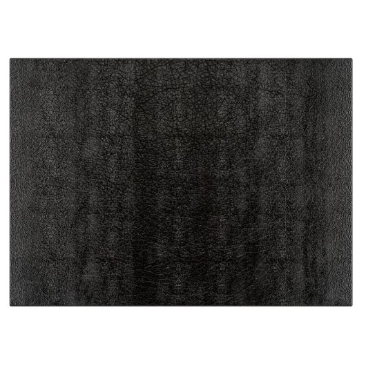 Schwarzer Leder Schneidebrett (Vorderseite)