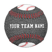 Schwarzer Lederdruck Spieler Name Teamnummer Baseball (Vorderseite)