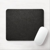 Schwarzer lederner Beschaffenheits-Hintergrund Mousepad (Mit Mouse)