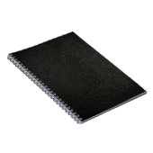 Schwarzer lederner Beschaffenheits-Hintergrund Notizblock (Rechte Seite)