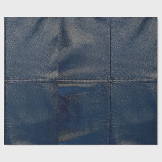 Schwarzer lederner Blick Geschenkpapier (Flach)