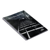 Schwarzer lederner Grunge-Bass-Gitarre Notizblock (Rechte Seite)