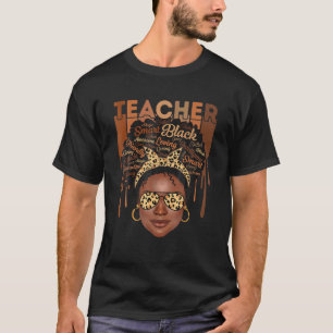 Schwarzer Lehrer Afro Smart Afroamerikanische Lieb T-Shirt