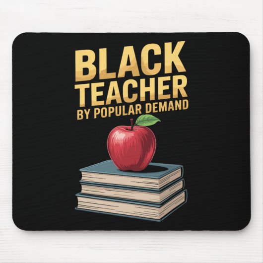 Schwarzer Lehrer auf allgemeinen Wunsch, Afro-Afri Mousepad (Vorne)