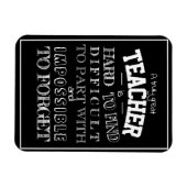 Schwarzer Lehrer Danke, dass du ihm ein Dankeschön Magnet (Horizontal)