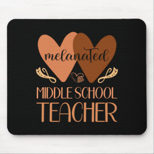 Schwarzer Lehrer der Mittelschule Schwarze Geschic Mousepad