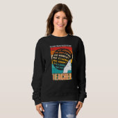 Schwarzer Lehrerbildner Afroamerikanischer Schwarz Sweatshirt (Vorne ganz)