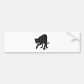 Schwarzer Leopard Autoaufkleber (Vorne)