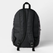 schwarzer Leopard Bedruckter Rucksack (Rückseite)