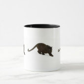 Schwarzer Leopard, der, schwarzer anpirschender Tasse (Zentrum)