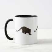 Schwarzer Leopard, der, schwarzer anpirschender Tasse (Links)