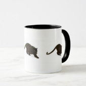 Schwarzer Leopard, der, schwarzer anpirschender Tasse (VorderseiteRechts)