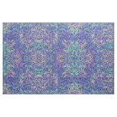 Schwarzer Leopard-Druck auf blauem Stoff (Yard (91,4 cm))