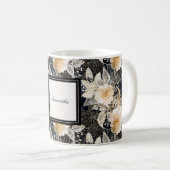Schwarzer Leopard Kaffeetasse (VorderseiteRechts)