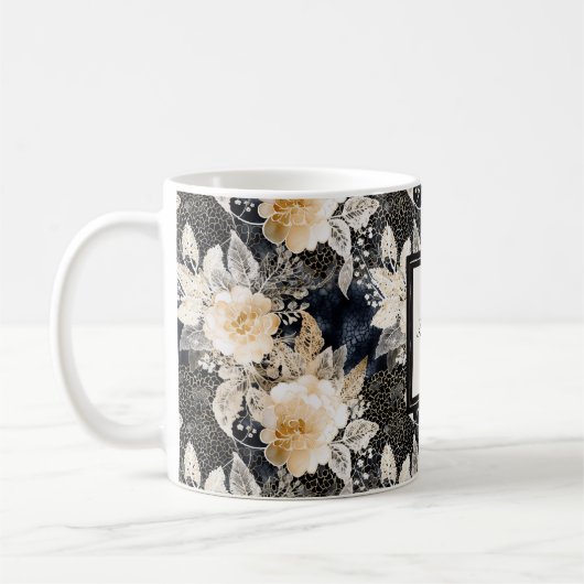 Schwarzer Leopard Kaffeetasse (Links)