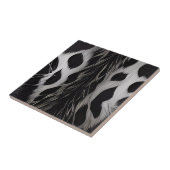 Schwarzer Leopard Keramik Tile Set Fliese (Seite)