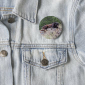 Schwarzer Leopard-Knopf Button (Beispiel)