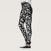 Schwarzer Leopard Leggings (Links)