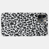 Schwarzer Leopard Print Skin Fur Case-Mate iPhone Hülle (Rückseite (Horizontal))